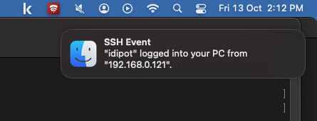 Login Notification
